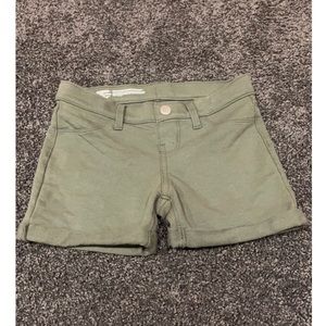 Kids Army Green Shorts